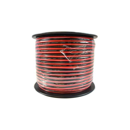  Audiopipe Speaker Wire 14 GA 250 Feet Red Black Stranded Copper Clad Home Audio Sound