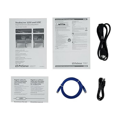  Bundle: (1) Presonus STUDIOLIVE 32S 32-Channel/22-Bus Digital Mixer+Recording Interface Bundle with (1) Rockville SX32100 32 Channel (4 returns) 100 Foot XLR Snake Cable (2 Items)