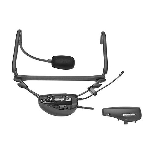  Bundle: (1) Samson Airline 77 Wireless AH7-Qe Fitness Spin Headset Microphone Mic System-K6 Bundle with (1) Rockville Rock Everywhere Portable Bluetooth Speaker (2 Items)