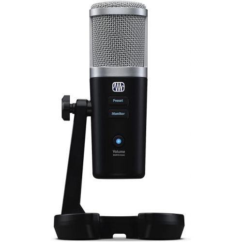  Bundle: Presonus Revelator USB Recording Microphone+Built-In StudioLive Voice Processing Bundle with Audio Technica Boom Arm for USB Microphone Recording/Streaming Computer Mics (2 Items)