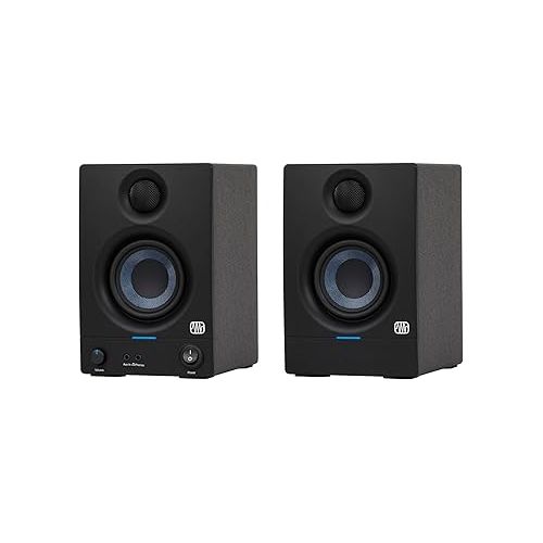  Bundle: Pair Presonus Eris 3.5 Studio Monitors Speakers Bundle with Pair Rockville RRS190S Foam Studio Monitor Pads + Rockville RVSM5 Pair Studio Bookshelf Speaker Stands (3 Items)