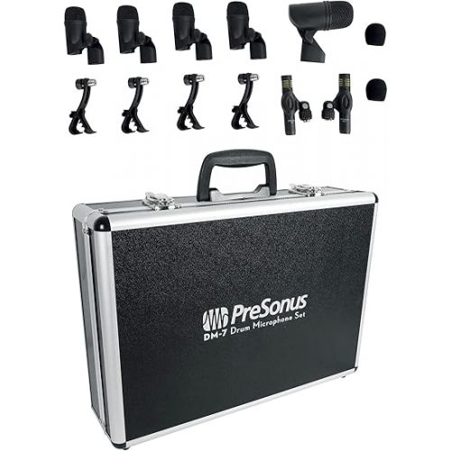  Bundle: (1) Presonus STUDIOLIVE 64S 64-Channel/43-Bus Digital Mixer+Recording Interface Bundle With (1) PRESONUS DM-7 Seven-Piece Drum Microphone Kit 7 Drum Mics w/Case (Items 2)