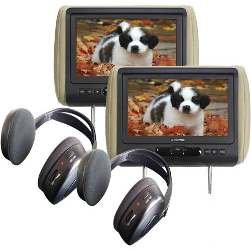  (2) Audiovox AVXMTGHR9HD 9 Headrest Monitor Systems wBuilt in DVD Player
