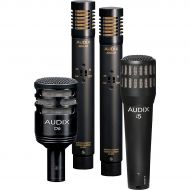 Audix},description:This DP-QUAD 4-piece drum mic kit from Audix contains the D6 bass drum mic, the i5 instrument mic and 2 ADX-90 condenser mics. While some drummers prefer close m