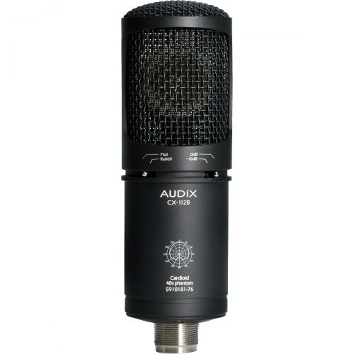  Audix},description:The CX-112B is a large diaphragm condenser microphone with a contemporary design and excellent performance characteristics. It is an exceptional tool for profess