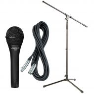 Audix},description:Includes one Audix OM5 handheld dynamic mic, one Gear One 20 mic cable, and one Musicians Gear MS-220 tripod mic stand with fixed boom. Audix OM5:The Audix OM5 d