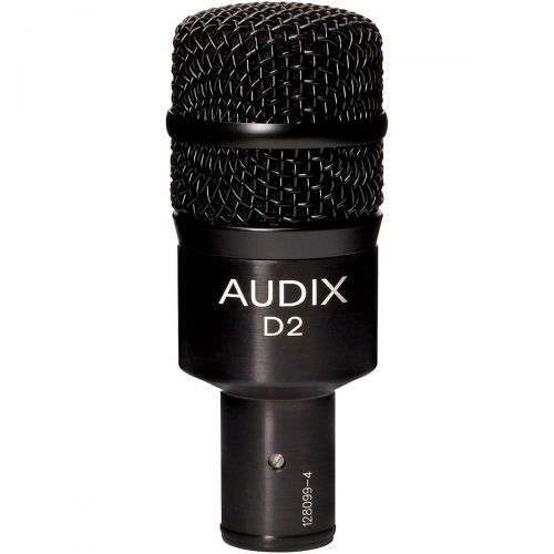  Audix},description:The Audix D2 drum mic is a dynamic hypercardioid drum and instrument microphone with warm, contoured response for added bottom and punch. Ideal for drums, sax, a
