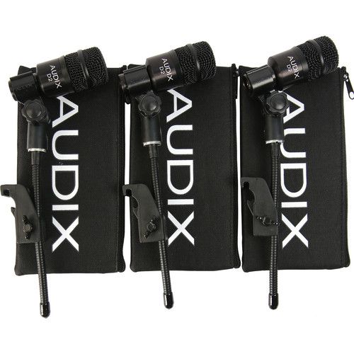  Audix D2 Dynamic Instrument Microphone Trio (3-Pack)