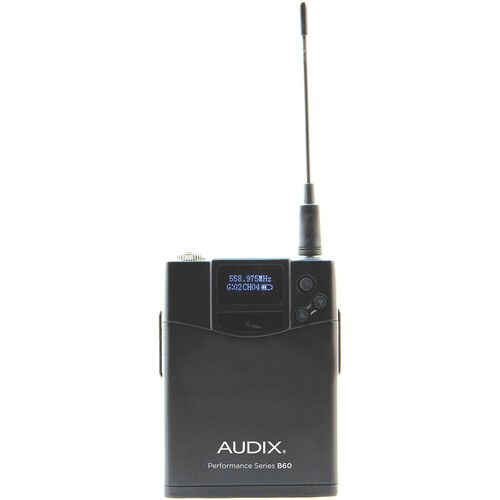  Audix AP62 C55 R62 Dual-Channel True Diversity Receiver with B60 Bodypack, L5 Lavalier Mic, and H60 VX5 Handheld Microphone Transmitter (522 to 586 MHz)