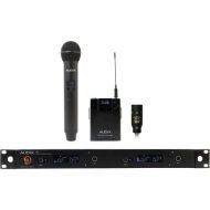 Audix AP62 C210 R62 Dual-Channel True Diversity Receiver with B60 Bodypack, ADX10 Lavalier Mic, and H60 OM2 Handheld Microphone Transmitter (522 to 586 MHz)