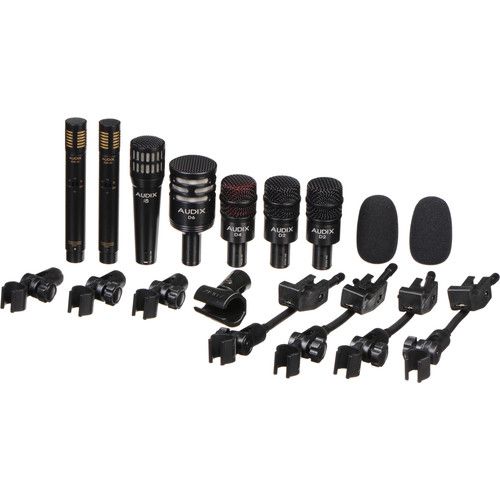  Audix DP7 Plus Professional 8-Piece Drum Microphone Kit