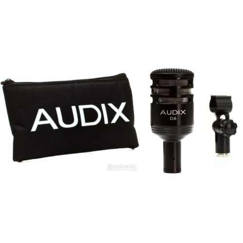  Audix i5 and D6 Microphone Bundle with Stands and Cables