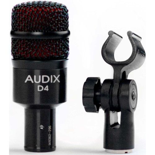  Audix D4 Hypercardioid Dynamic Drum and Instrument Microphone