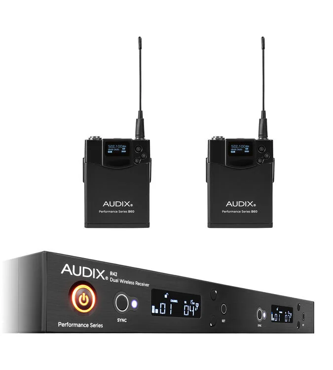  Audix AP42 BP Dual Bodypack Wireless System - B-band