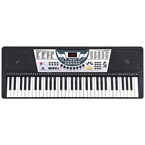  Audster FK-61, 61-Key Professional Digital Keyboard Electronic Piano with LED Display