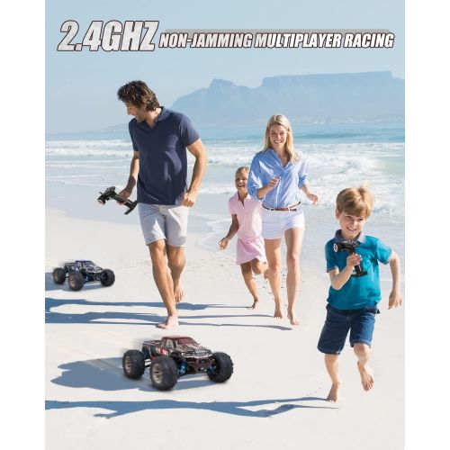  Aufitker Brushless RC Cars for Adults 55+KM/H 1:16 High Speed Remote Control Car 4WD Rc Trucks for Boys 2.4GHz Off Road Monster Truck with Extra Shell,2 Battery,All Terrain Electric Toy,Gif