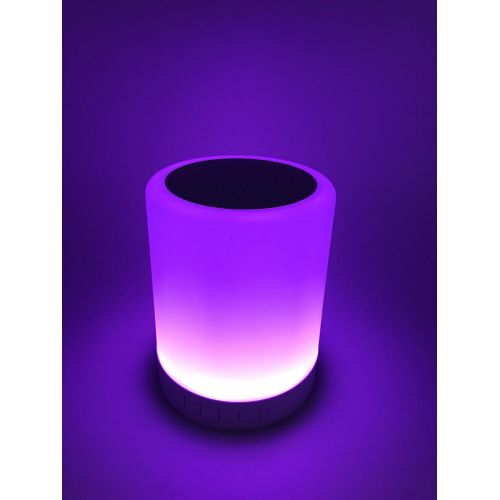  Night Light Bluetooth Speakers, Aufitker Portable Wireless Bluetooth Speaker Bedside Table Lamp Desk Lamp, Smart Touch Control LED Mood Lamp, TF Card/AUX/Speakerphone (Bluetooth sp