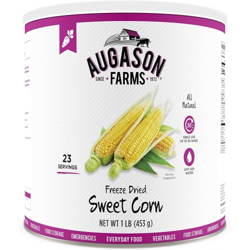  Augason Farms Freeze Dried Sweet Corn 1 lb No. 10 Can