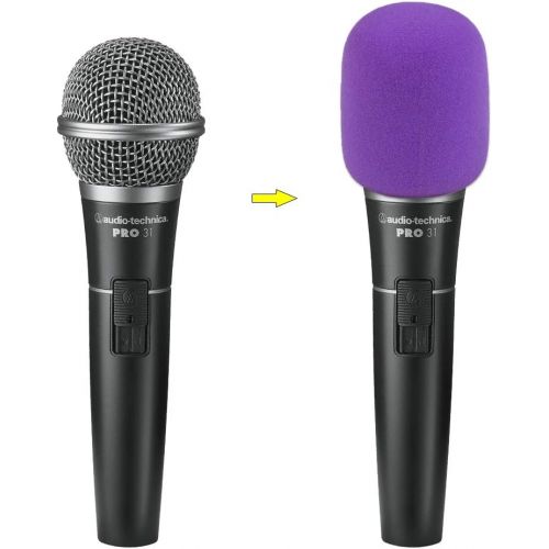  Augshy 13 Pack Thick Handheld Stage Microphone Windscreen Foam Cover Karaoke DJ (13 Color)