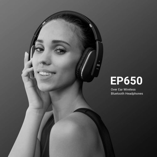  [아마존 핫딜]  [아마존핫딜][2019 Serie]August EP650 - Bluetooth Kopfhoerer v4.2 NFC mit aptX Low Latency - Kabellose Stereo Over-Ear Headphones mit August Audio App und 15h Akku (schwarz)