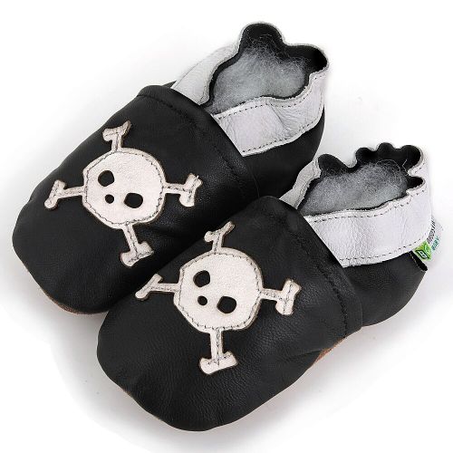  Augusta Baby Skull Soft Sole Leather Shoes by Augusta Baby