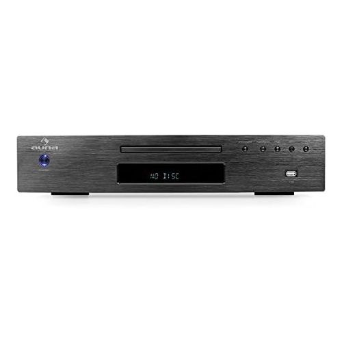  [아마존베스트]AUNA AV2-CD508 Hi-Fi CD Player Stereo Power Amplifier Max. 600 Watt, USB Port, Amplifier Music System, LCD Display, Aux-In, 4x Stereo RCA, Infrared Remote Control, Bluetooth