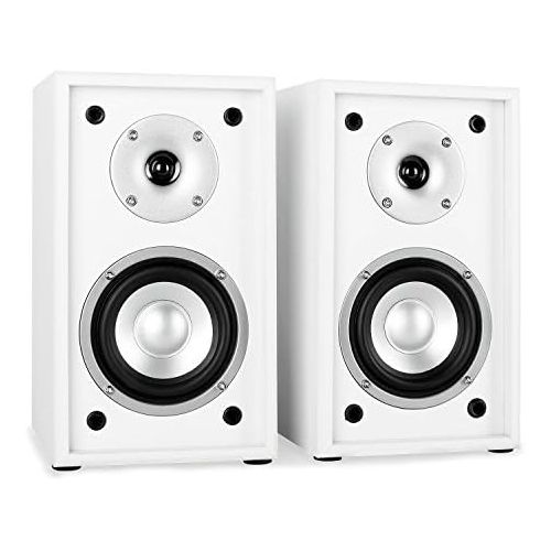  [아마존베스트]-Service-Informationen Auna Linie-300-WH 5.1 Home Cinema Speaker Set 515 W RMS 2 Floor-Standing Speakers 2 Shelf Speakers 1 Centre Speaker 1 Subwoofer White