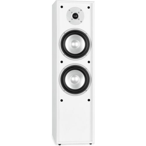  [아마존베스트]-Service-Informationen Auna Linie-300-WH 5.1 Home Cinema Speaker Set 515 W RMS 2 Floor-Standing Speakers 2 Shelf Speakers 1 Centre Speaker 1 Subwoofer White