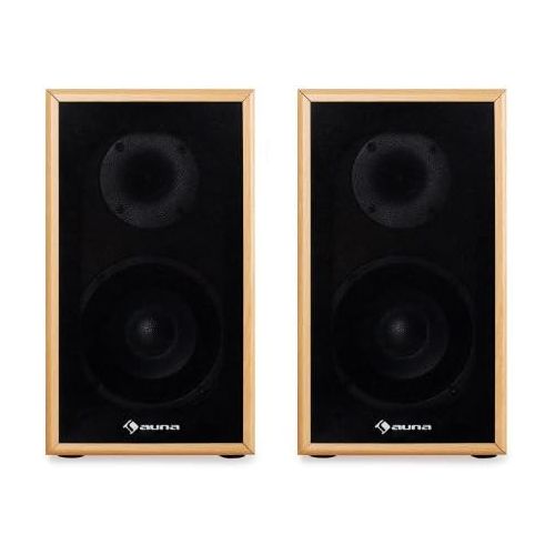  [아마존베스트]-Service-Informationen Auna Linie-300BH 5.0 Home Cinema Sound System Speaker Set (265 W RMS, 2 Floor Speakers, 2 Shelf Speakers, 1 Centre Box) Beech