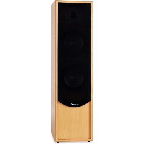  [아마존베스트]-Service-Informationen Auna Linie-300BH 5.0 Home Cinema Sound System Speaker Set (265 W RMS, 2 Floor Speakers, 2 Shelf Speakers, 1 Centre Box) Beech