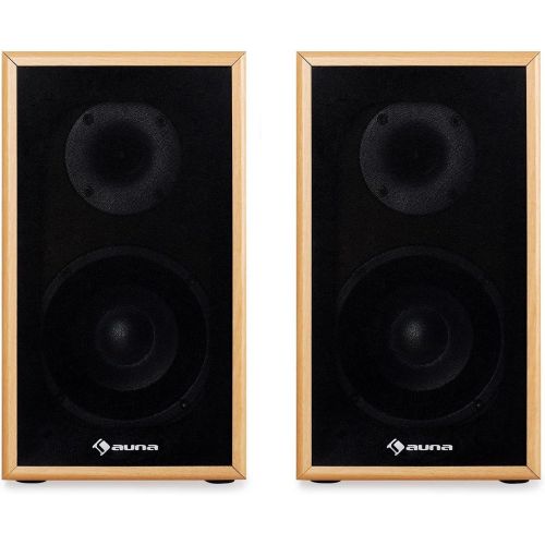  [아마존베스트]-Service-Informationen Auna Linie-300BH 5.0 Home Cinema Sound System Speaker Set (265 W RMS, 2 Floor Speakers, 2 Shelf Speakers, 1 Centre Box) Beech