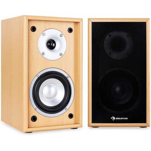  [아마존베스트]-Service-Informationen Auna Linie-300BH 5.0 Home Cinema Sound System Speaker Set (265 W RMS, 2 Floor Speakers, 2 Shelf Speakers, 1 Centre Box) Beech