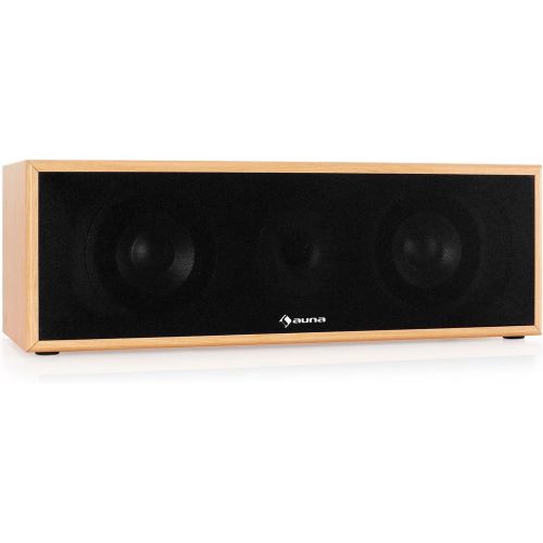  [아마존베스트]-Service-Informationen Auna Linie-300BH 5.0 Home Cinema Sound System Speaker Set (265 W RMS, 2 Floor Speakers, 2 Shelf Speakers, 1 Centre Box) Beech