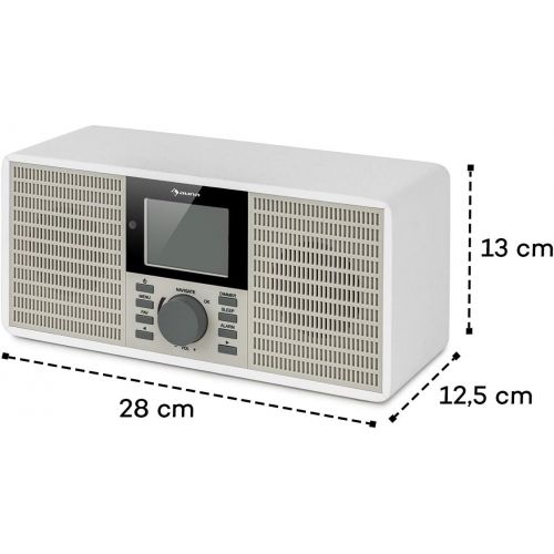  [아마존베스트]-Service-Informationen auna IR-260 - Internet radio, stereo sound, DAB+ & FM radio, media player: Spotify Connect/BT/USB/UPnP/DLNA, 2.8 inch HCC display, supported file formats: WMA/MP3, white.