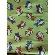 Aunt Sandys Sewing Weighted twin blanket with Ninja turtles in cotton and flannel with 12 lbs, adult twin, washable