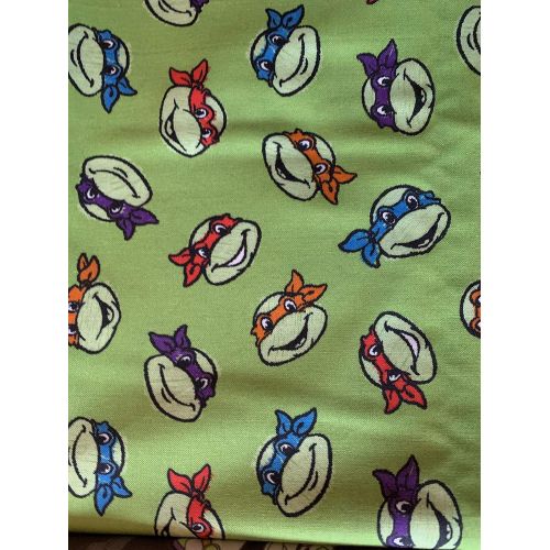  Aunt Sandys Sewing Weighted twin blanket with Ninja turtles in cotton and flannel with 12 lbs, adult twin, washable