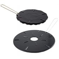 Aunt Shannons Kitchen Cast Iron Heat Diffuser Plate Flame Reducer ? 2 Pack ? 2 Sizes Included ? 8.25 Inch and 6.75 Inch Heat Diffuser Plates Flame Guard Simmer Ring Heat Tamer