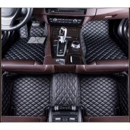 Auovo Summir Fit for Jeep Wrangler 2018 Leather Car Floor Auto Mats Waterproof Mat Non Toxic and inodorous … (Black)