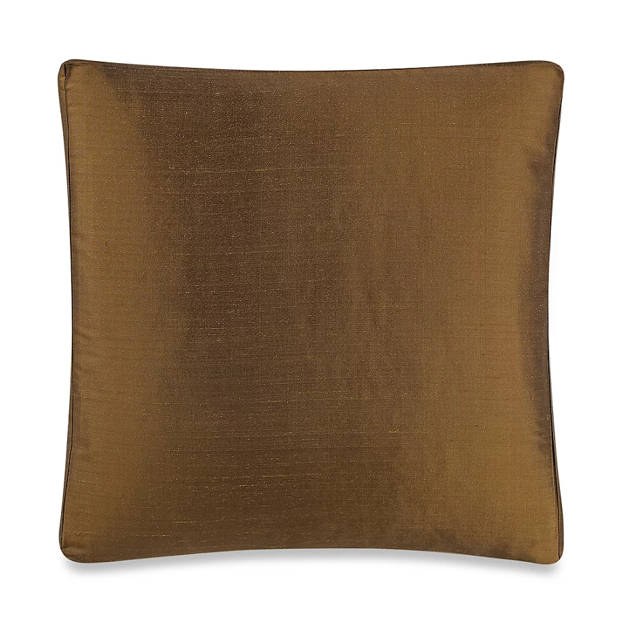  Aura Silk Dupioni Box Square Throw Pillow