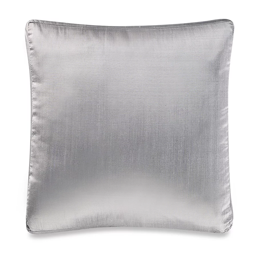  Aura Silk Dupioni Box Square Throw Pillow