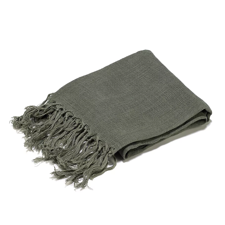  Aura Open Weave Throw Blanket