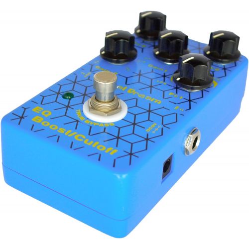  Aural Dream EQ Boost Cut-off Digital Guitar Pedal with Parameter EQ,Shelf filter and Peak filter including Boost and cutoff function,True Bypass