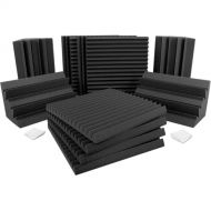 Auralex Studio Starter Kit with 8 Studiofoam Wedges, 4 LENRD Bass Traps, and 48 EZ-Stick Pro Tabs