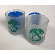 AurasOracle Tree Of Life Etched Glass Votive Holder