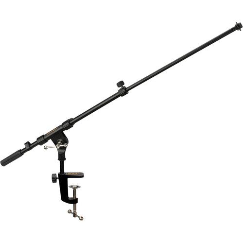  Auray Telescoping Boom Arm Mic Stand with Table Clamp Mount