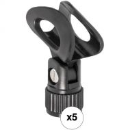 Auray MC-22SN Elliptical-Style Mic Clip for Wired Dynamic Microphones (5-Pack)