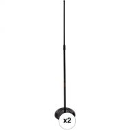 Auray MS-5130 Round Base Microphone Stand (2-Pack)