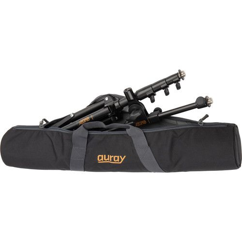  Auray Portable Travelers Mic Stand with Tripod Base