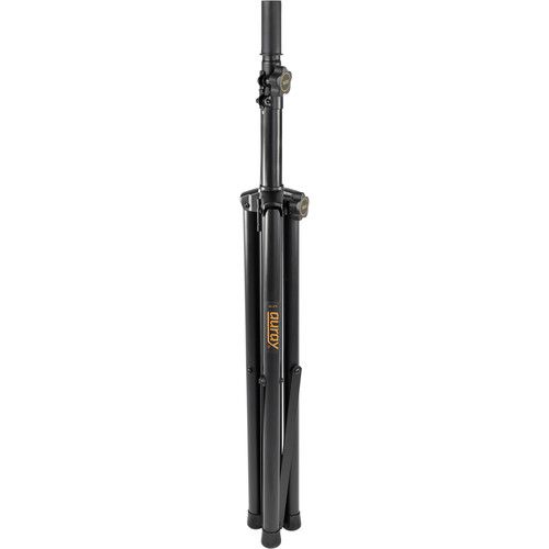  Auray SS-47S-PB Deluxe Height-Adjustable Steel Speaker Stands with Tripod Base and Carrying Case