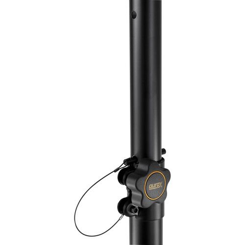  Auray SS-47A-PB Deluxe Lightweight Height-Adjustable Aluminum Speaker Stands with Tripod Base and Carrying Case
